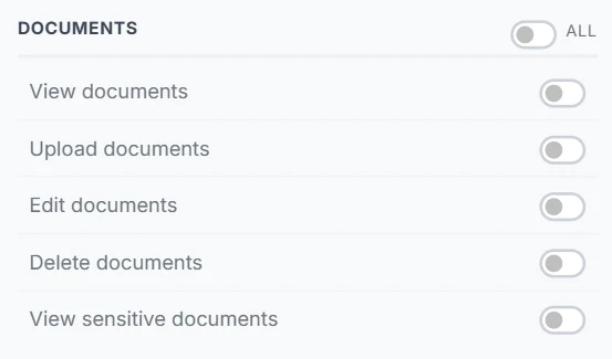Marking a document as sensitive in LumaCare